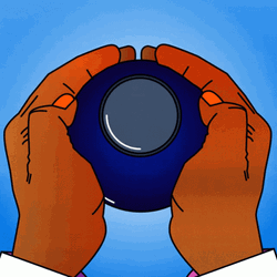 Magic 8 Ball Giving Answers GIF