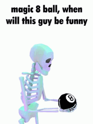 Magic 8 Ball Skeleton GIF