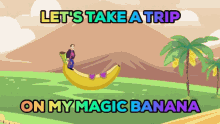 Magic Banana Colorful Tropical Trip