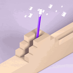 Magic Low Poly Purple Magic Wand GIF