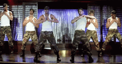 Magic Mike XXL Dancers Ripping Shirts GIF