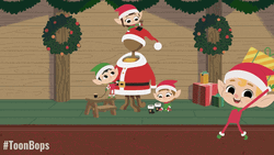 Magical Christmas With Multiple Christmas Elf GIF