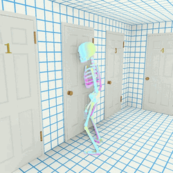 Magical Skeleton Wind Suck GIF