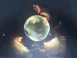 Magical Winter Full Moon  GIF