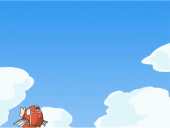 Magikarp Flying Toward James Pokemon GIF