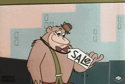 Magilla Gorilla With A Sale Tag GIF