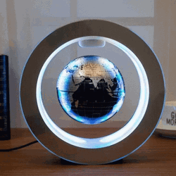 Magnetic Floating Globe GIF