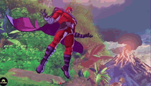Magneto Standing In Front Of A Mountain GIF