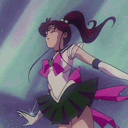 Magnificent Sailor Jupiter Flying  GIF