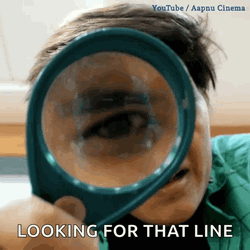 Magnifying Glass Looking For That LIne GIF