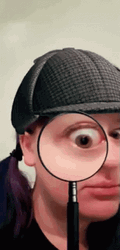 Magnifying Glass Magnify One Eye GIF
