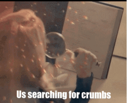 Magnifying Glass Us Searching For Crumbs GIF