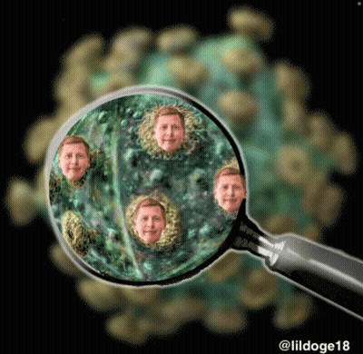Magnifying Glass With Man Face