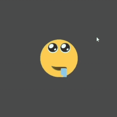 Magnifying Glass With Smiley Face GIF