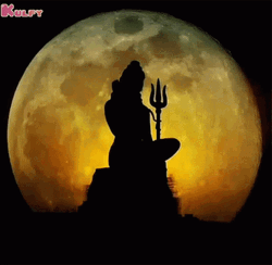 Mahadev Lord Shiva Full Moon Trident