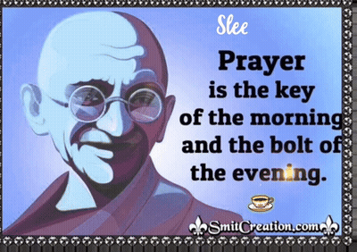 Mahatma Gandhi Quote About Prayer GIF