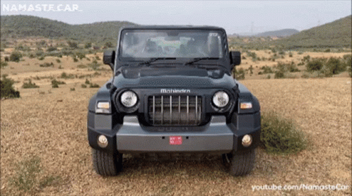 Mahindra Jeep In Desert GIF