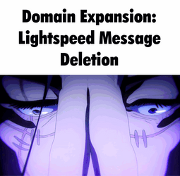 Mahito Domain Expansion Light Speed Message Deletion GIF