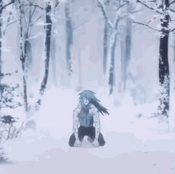 Mahito Stuck In Snow GIF
