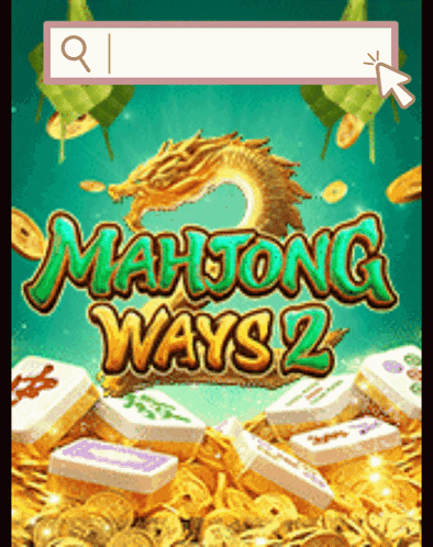 Mahjong Ways 2 Is Displayed On A Green Background GIF