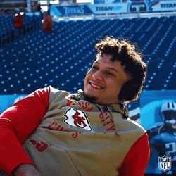 Mahomes Headphones Music Jam GIF