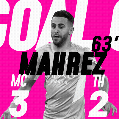 Mahrez In MC Airways Jersey GIF
