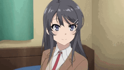 Mai Sakurajima Head Nod GIF