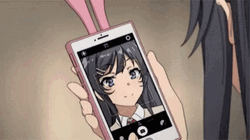 Mai Sakurajima Selfie GIF