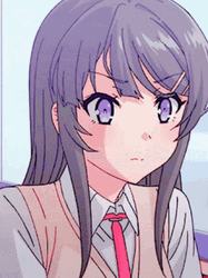 Mai Sakurajima Startled GIF