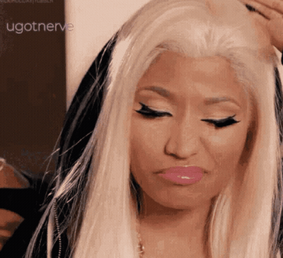 Maid Costume Saying The Hood Blue GIF