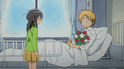 Maid Sama Misaki And Takumi At Hospital GIF