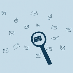 Mail Magnifying Glass Animation GIF