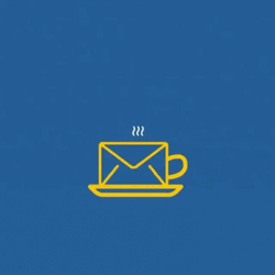 Mailing Envelope Coffee Animated GIF