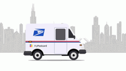 Mailing Truck Driving For Delivery GIF