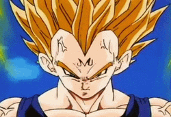 Majin Vegeta Full Strength GIF