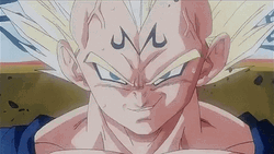 Majin Vegeta Grinning GIF