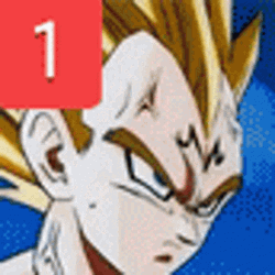Majin Vegeta Gritting His Teeth GIF
