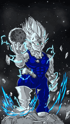 Majin Vegeta Holding A Ball GIF