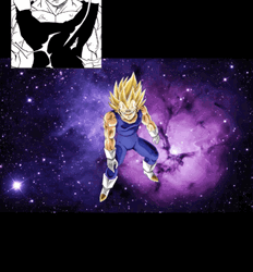 Majin Vegeta Sketch  GIF