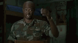 Major Payne Funny Face Pulling Gesture GIF