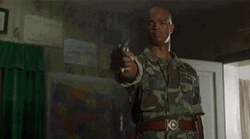 Major Payne Pointing Forward Ain't Happy GIF