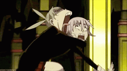  Maka Albarn Wants To Eat Crona's Head GIF