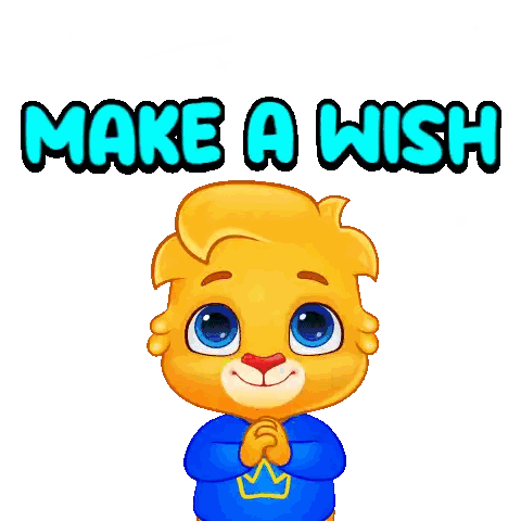 Make A Wish Cartoon Sticker