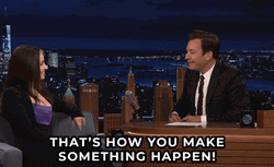 Make It Happen Jimmy Fallon Eve Hewson GIF