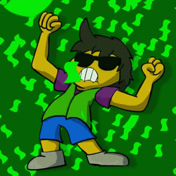 Make It Rain Green Money GIF
