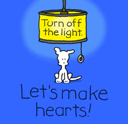 Make Love Hearts Chippy Dog GIF