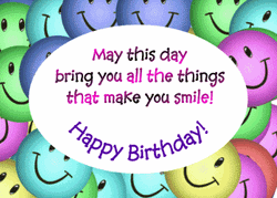 Make You Smile Birthday Wishes GIF