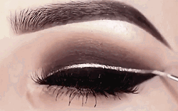 Makeup Glitter Smokey Eye GIF