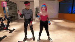 Makeup Glow Up Squat GIF