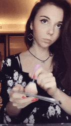Makeup Powder Kiss Prank GIF